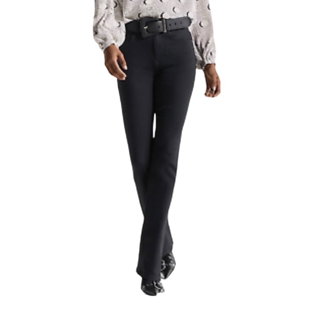 Cabi High Rise Black Stretch Denim Jeans Straight Leg Women’s Size 0